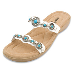 Sandale "Boca Slide" in weiss Gr. 37