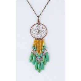 Modeschmuck Dreamcatcher Anhänger mit Kette aus Kanada "Copper"