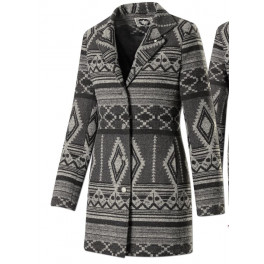 "Grey" Geometric Design- Damen Ethno Jacke 