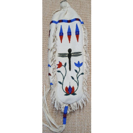 3seitiger Pfeifenbeutel der Lakota (Sioux) "Flowers"
