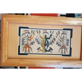 Sandbild der Navajo "Yei Dancers"