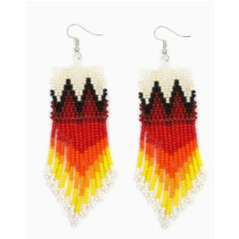 Ohrringe aus Glasperlen "Firestar"
