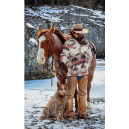 Lässige Westernjacke, XXL