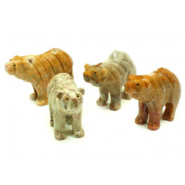 Grosse Bären aus Speckstein, Made in Peru