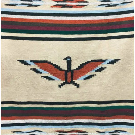 Gewobene, original mexikanische Decke/Wandteppich "Thunderbird"