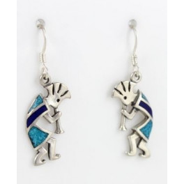 Ohrhänger Kokopelli- Flötenspieler, in 2 Sorten