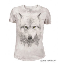 "Wolf Forest" T-Shirt Damen/Mädchen Tri-Blend in XS