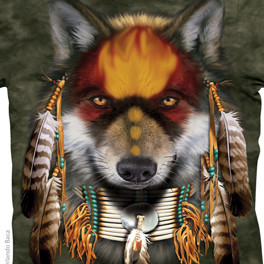 "Native Wolf Spirit" T-Shirt von The Mountain