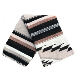 Schwere, extragrosse Decke/Teppich aus 100 % Wolle in Sandtönen