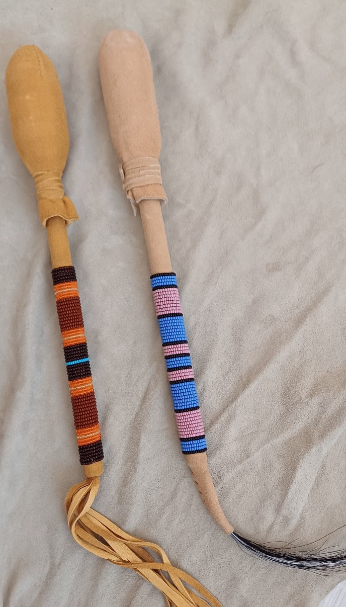Trommelschlegel DELUXE mit Beadwork