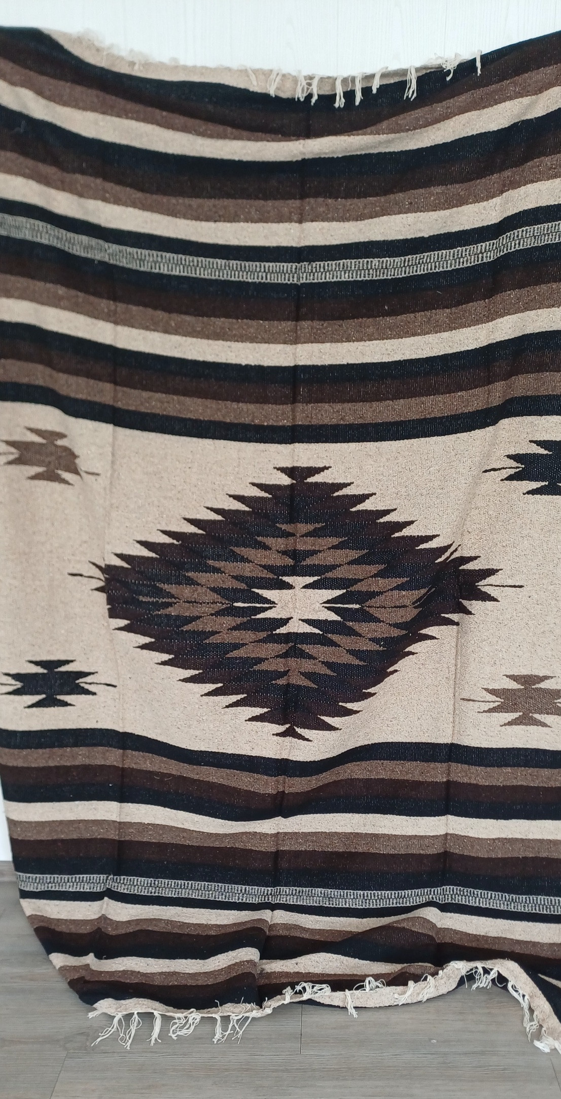 Schwere, extragrosse original mexikanische Decke/Teppich XXL