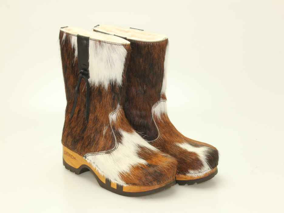 M.a.u.r.i. Holzschuh Für Herren – Made In Italy, Synthetik-Obermaterial, Ledereinlage, Holzsohle, Ohne Absatz