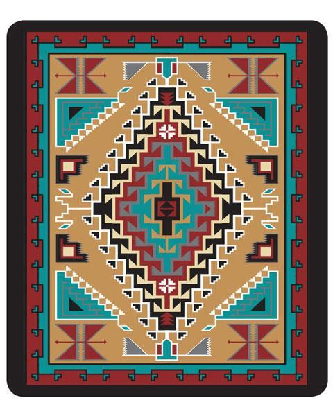 Kuscheldecke Mit Indianischem Muster