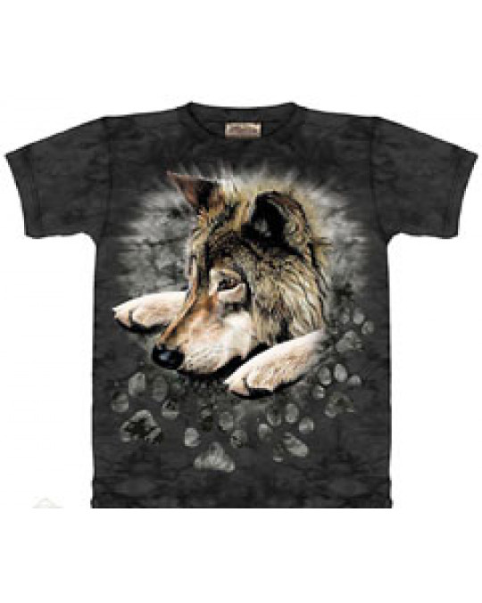 "Wolf in Dye Paw" Kinder T-Shirt in Grösse S