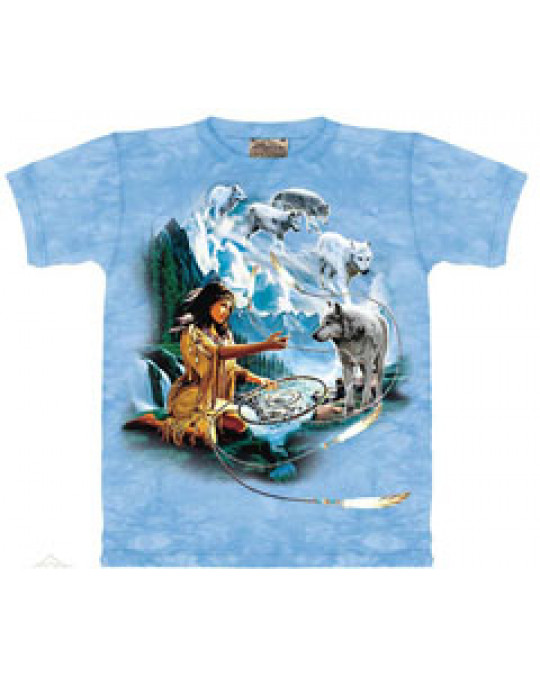"Dreams of Wolf Spirit" T-Shirt von The Mountain