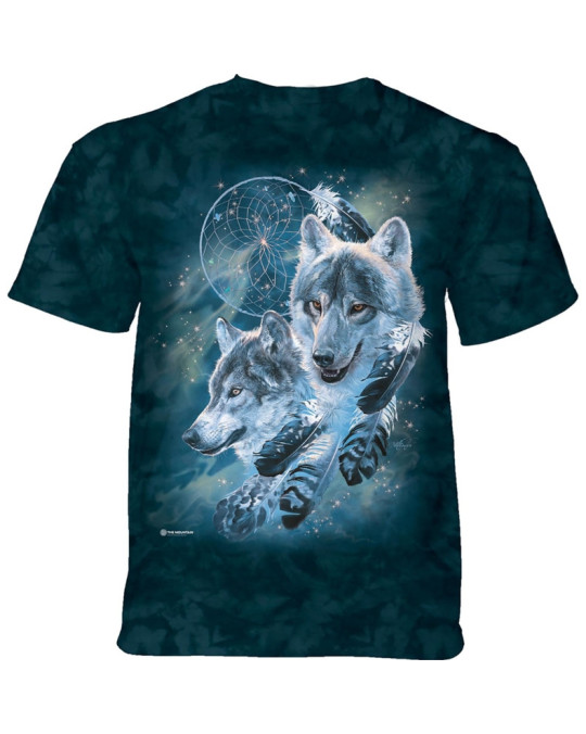 "Dreamcatcher Wolf Collage" T-Shirt The Mountain