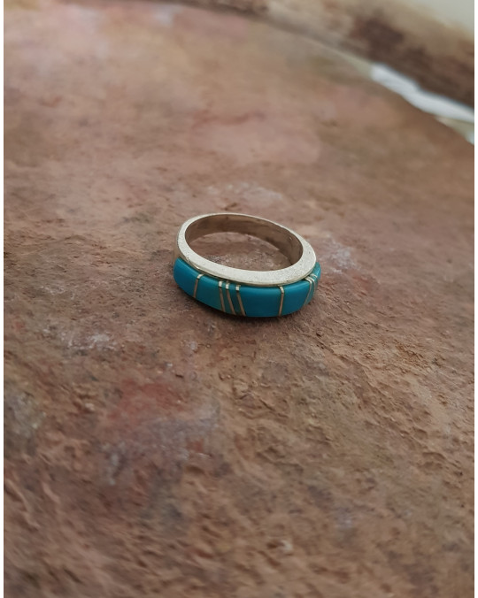 Inlayring aus Türkis