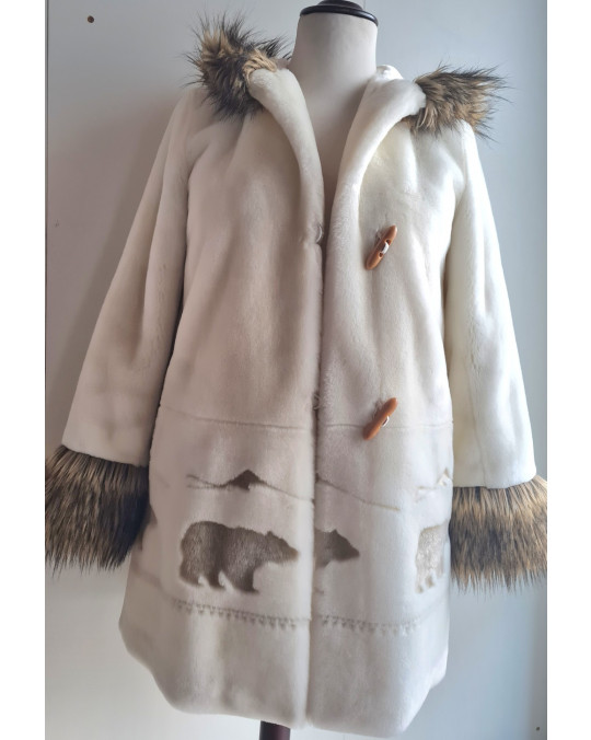 Winterjacke aus Faux Fur (Kunstfell) "Bears" 