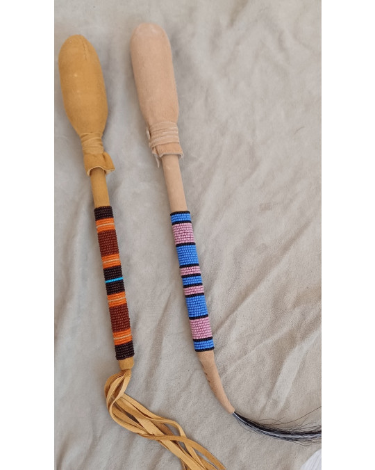 Trommelschlegel DELUXE mit Beadwork