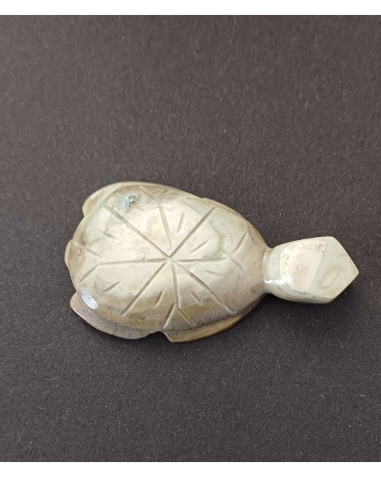 Krafttier Schildkröte - Steinschnitzerei, aus Jaspis