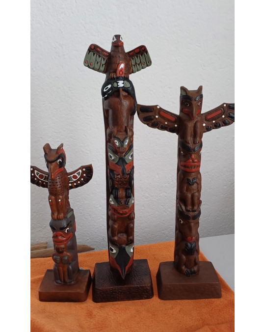 Totempfähle aus Guss, Kanada