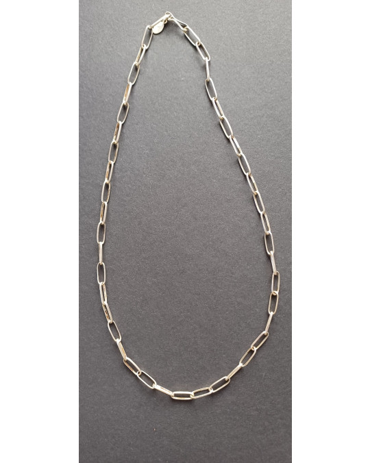 Silber Gliederkette - mit grossen Gliedern
