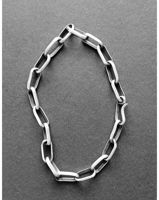 Grobes Silber Gliederarmband für Herren 