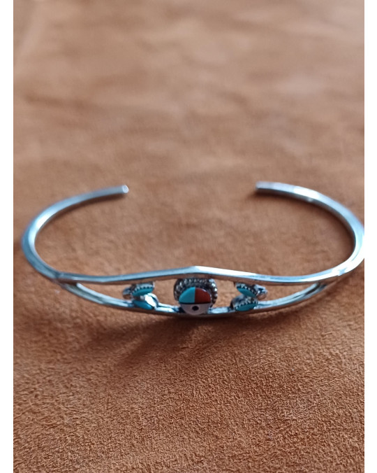 Kleiner, feiner: Armreif mit Sunface Motiv