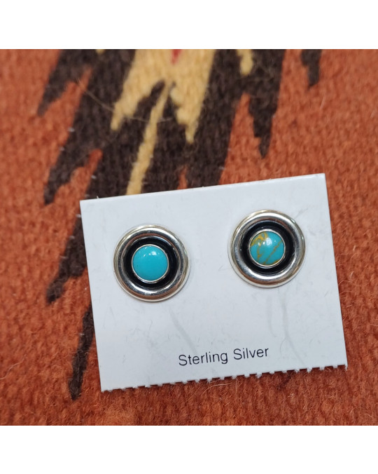 Türkis Ohrstecker "Shadow"