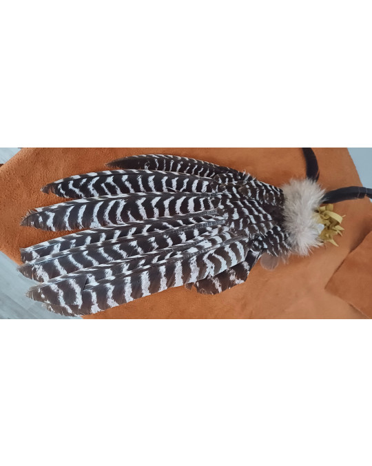Räucherfächer der Navajo, aus einer Wildtruthahnschwinge B-Qualität