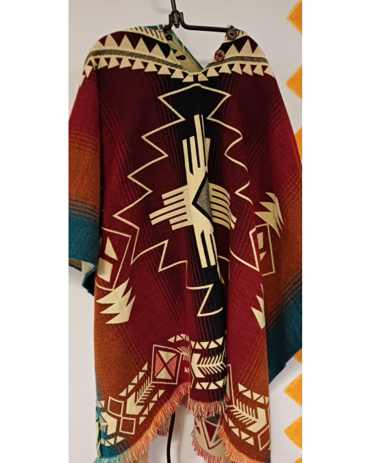 Poncho aus Ecuador "Zia 4 Directions"