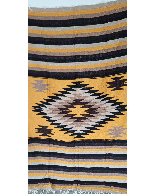 Gewobene, original mexikanische Decke-"gold"