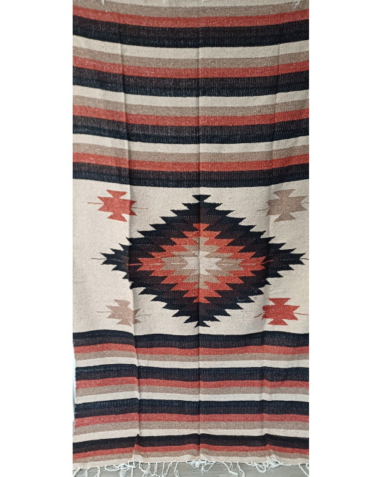 Gewobene, original mexikanische Decke -"rost"