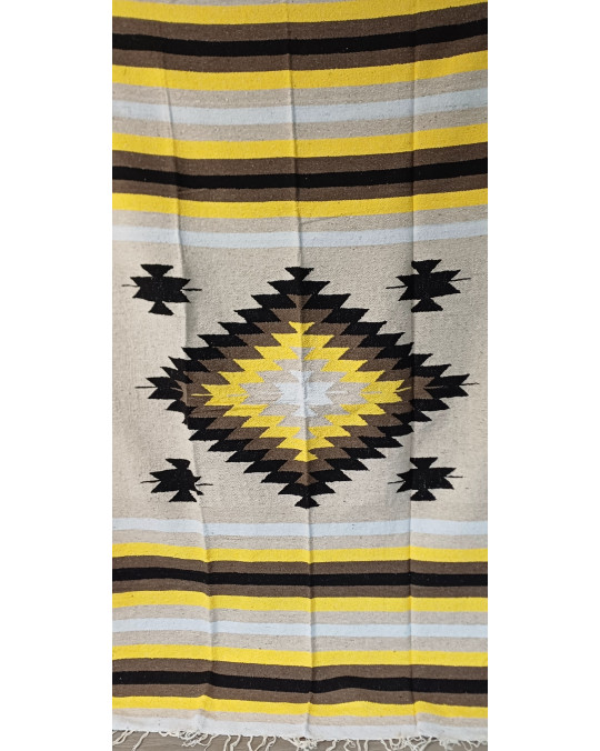 Gewobene, original mexikanische Decke-gelb