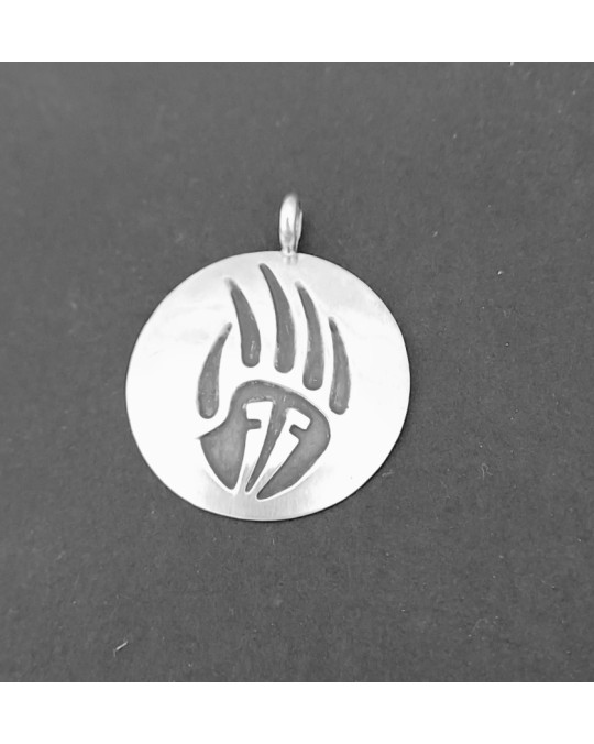 Rundes Amulett Bärentatze der Navajo