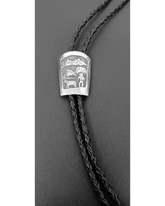 Bolo Tie Vintage Navajo "Storyteller"