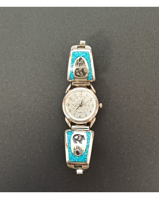 Damen Chip Inlay Uhr "Bär"