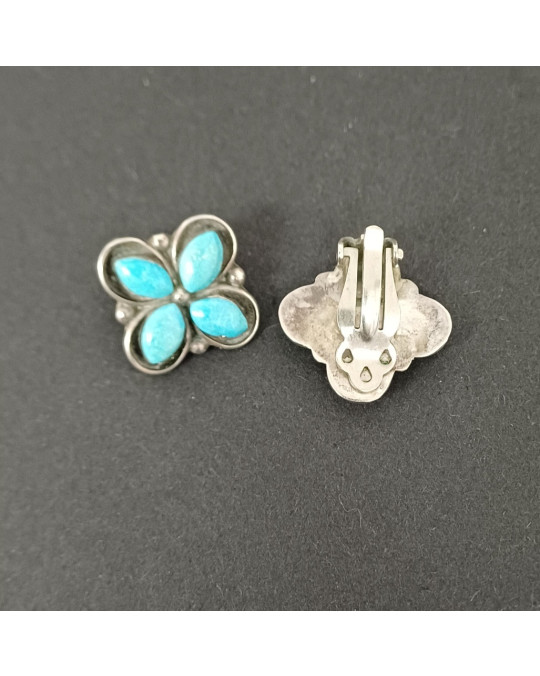 Ohrclips Türkis Zuni