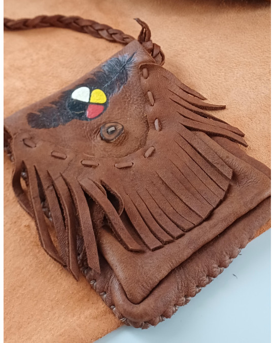 Tasche 4 Winds der Cree aus Hirschleder