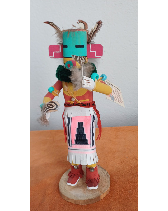 Kachina mit echten Federn und vielen Details