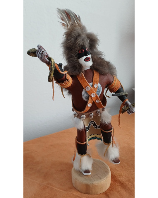 Kachina "Snake-Dance" mit Fell