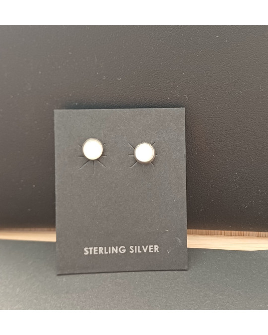 Ohrstecker "Button" mit Perlmut