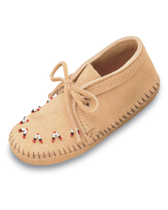 Mokassin Hausschuh für Kinder, bestickt, in 24 und 25