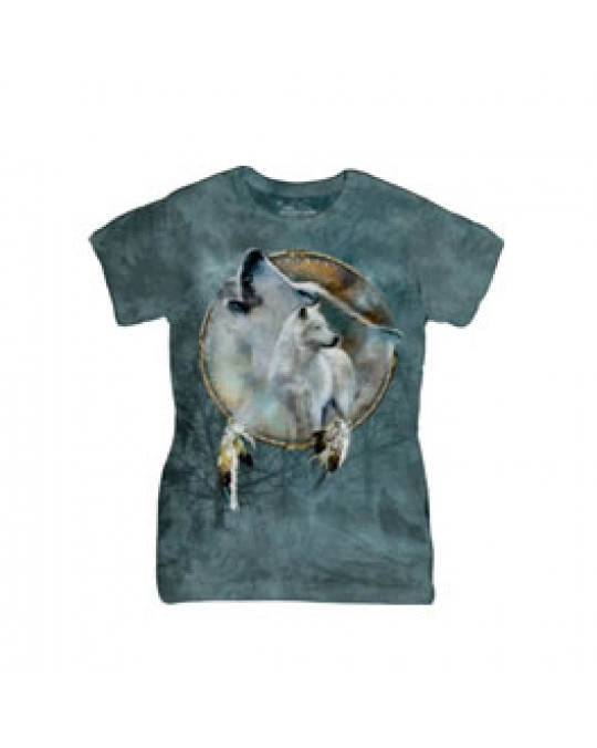 "Wolf Spirit Shield" Damen T-Shirt figurbetont