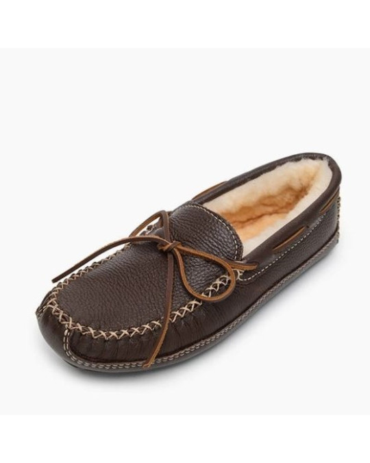 Sheepskin (Lammfell) Herren Elchleder Mokassin