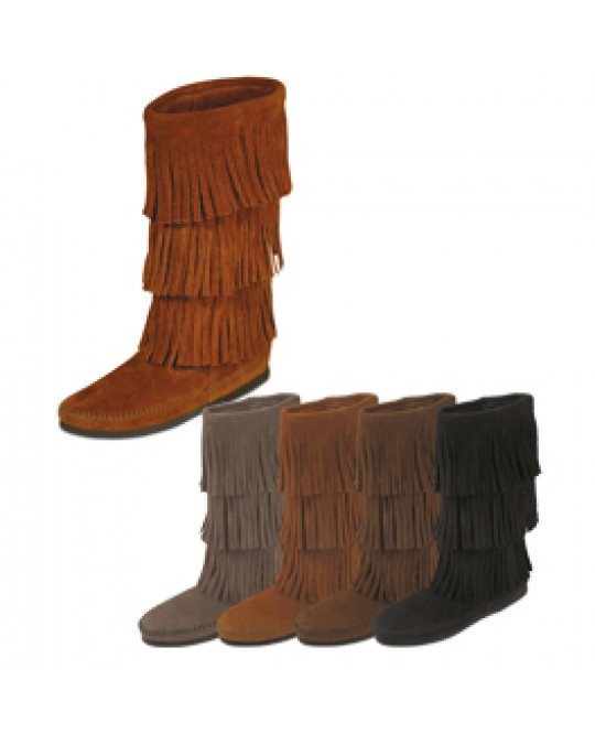 Mokassin Fransen-Stiefel 3 Lagen