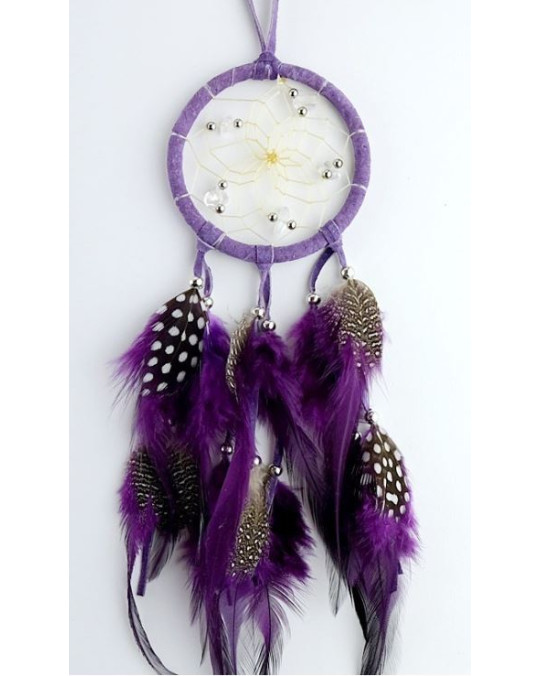NEU: kleiner Edelstein Traumfänger in Violett