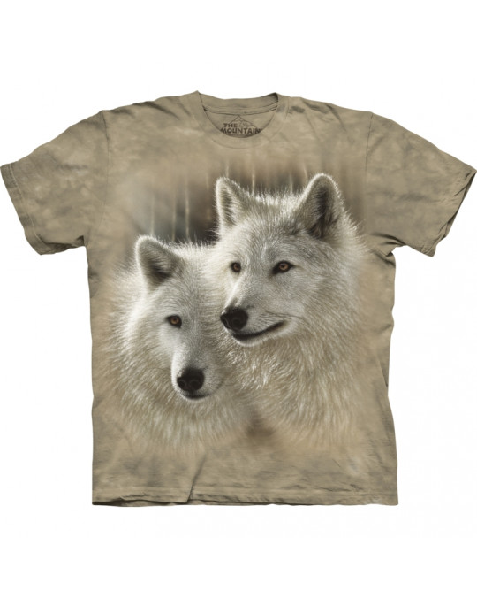 "Sunlit Soulmates" Wolf T-Shirt für Kinder