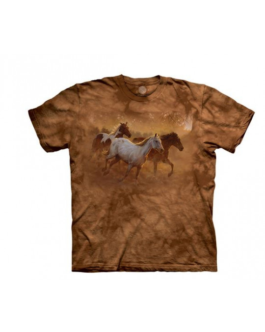 "Gold Run Horse" - T-Shirt von The Mountain