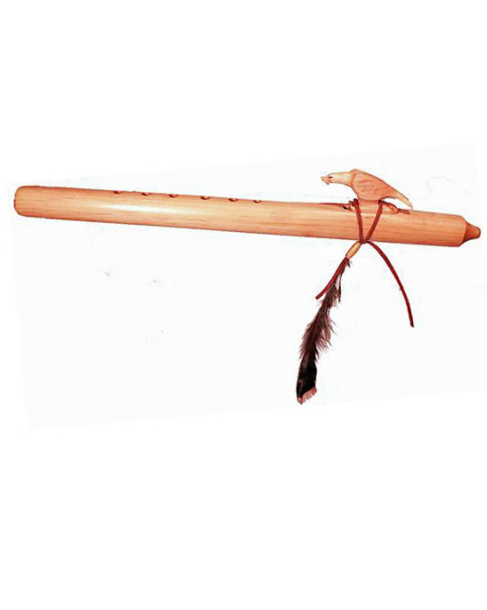 Flöte "Eagle-Feather" -indianische Handarbeit, Navajo